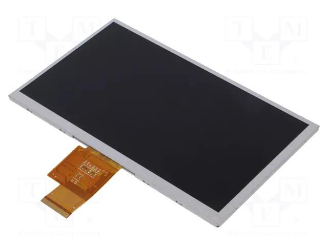 Display: TFT; 7"; 1024x600; Illumin: LED; Dim: 164.8x99.8x3.5mm DISPLAY ELEKTRONIK DEM1024600M3VMH-N