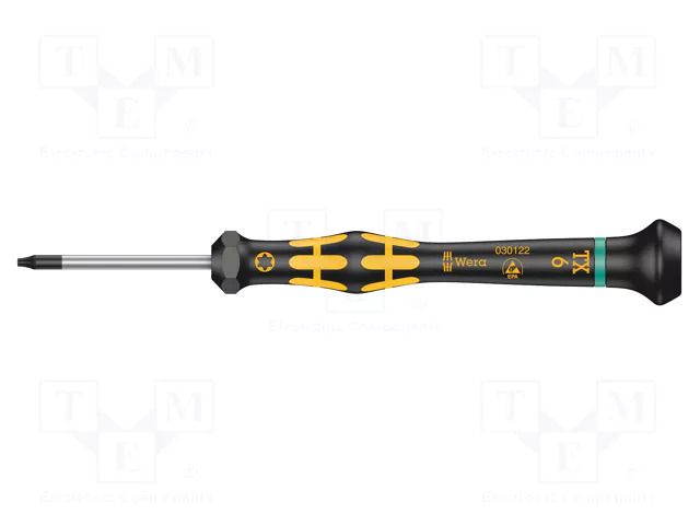 Screwdriver; precision; Torx®; TX06; ESD; Blade length: 40mm WERA WERA.05030122001