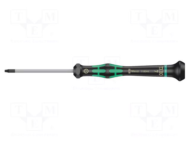 Screwdriver: precision; Torx® with protection; T7H WERA WERA.2067BO/TX7