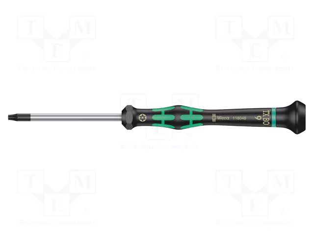 Screwdriver; precision; Torx® with protection; T9H WERA WERA.2067BO/TX9