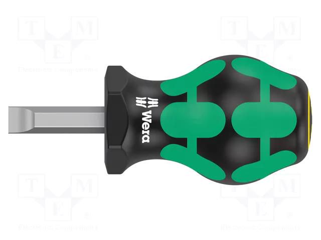 Screwdriver; slot; 8,0x1,2mm; STUBBY; Blade length: 24.5mm WERA WERA.05008844001