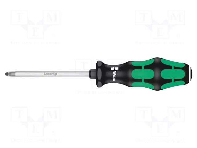 Screwdriver; assisted with a key; Pozidriv®; PZ2 WERA WERA.05009342001