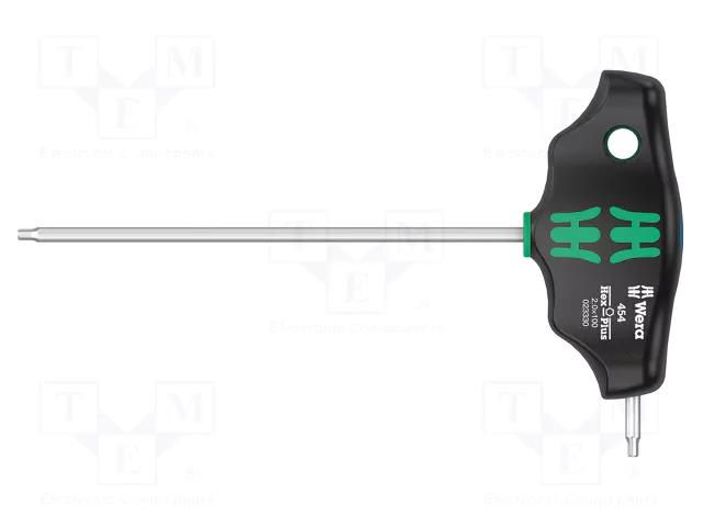 Screwdriver; hex key; HEX 2mm; 400; Blade length: 100mm WERA WERA.05023330001