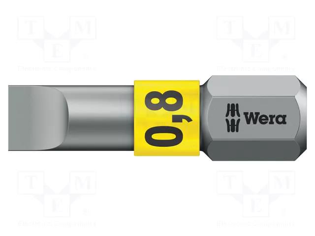Screwdriver bit; slot; 5.5x0.8mm; Overall len: 25mm; BiTorsion WERA WERA.05056064001