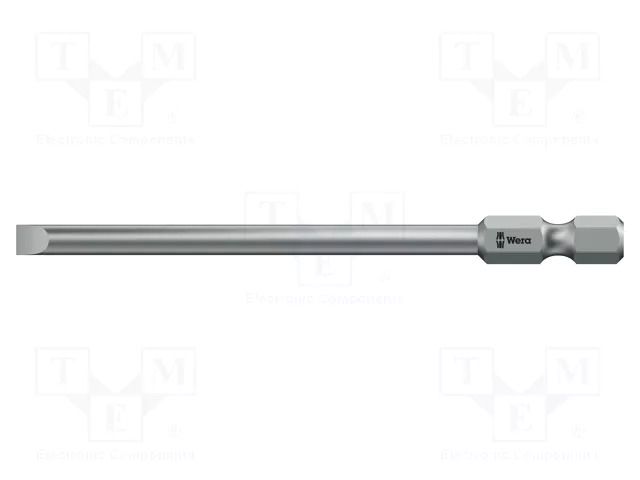 Screwdriver bit; slot; 4.5x0.6mm; Overall len: 50mm; 1/4" WERA WERA.8/06/4.5