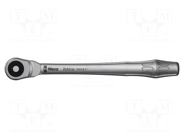 Rattle; Zyklop Metal; 222mm; Teeth: 76; 3/8" WERA WERA.05004033001