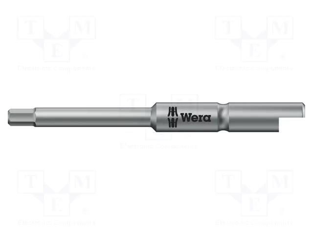 Screwdriver bit; hex key; HEX 1.5mm; Overall len: 44mm WERA WERA.05135268001