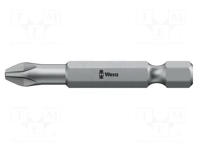 Screwdriver bit; Phillips; PH1; Overall len: 50mm; TORSION WERA WERA.851/4TZ/1