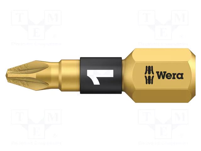 Screwdriver bit; Pozidriv®; PZ1; 1/4"; Overall len: 25mm WERA WERA.05056700001