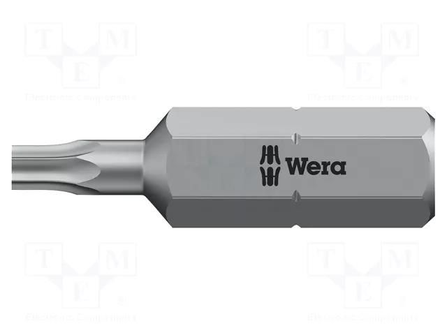 Screwdriver bit; Torx® with protection; T8H; Overall len: 25mm WERA WERA.867/BO/8