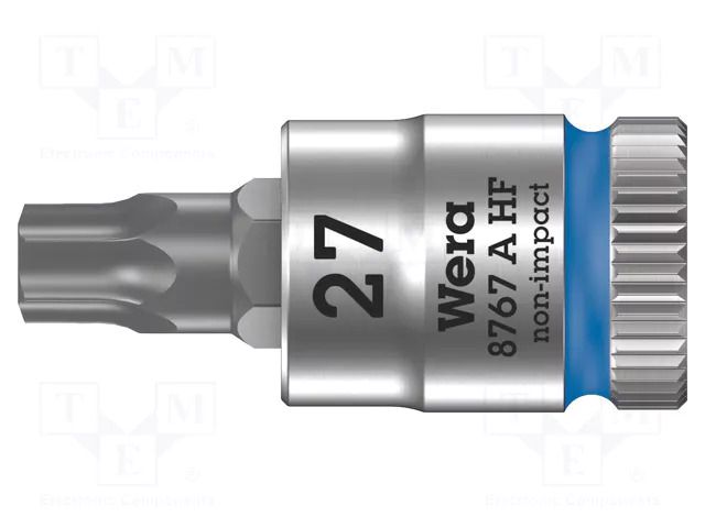 Socket; socket spanner,Torx®; Size: TX27; 1/4"; 28mm; Zyklop WERA WERA.05003367001