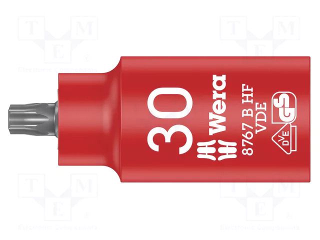 Socket; insulated,socket spanner,Torx®; TX30; 3/8"; 55mm; 1kV WERA WERA.05004923001