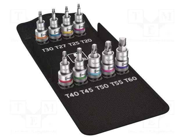 Wrench-set; socket spanner; Bit: Torx®; Chrom-vanadium steel WERA WERA.05004202001