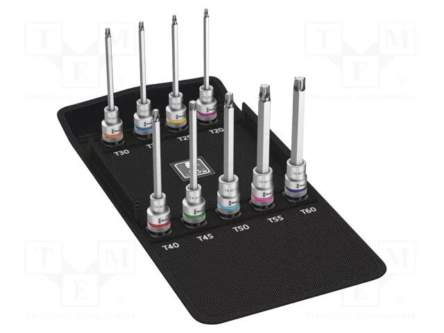 Wrench-set; socket spanner; Torx®; Chrom-vanadium steel; 1/2" WERA WERA.05004212001