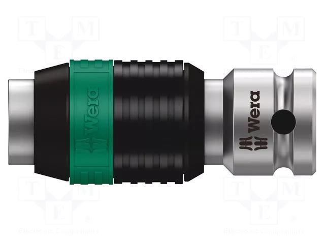 Adapter; hexagon 1/4"- E6,3 / square 1/4"; 37mm WERA WERA.8784A1