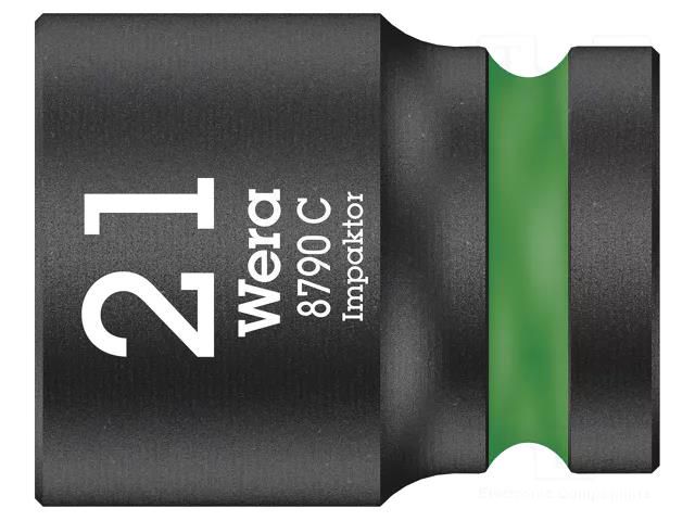 Socket; 6-angles,socket spanner,impact; HEX 21mm; 1/2" WERA WERA.05004578001