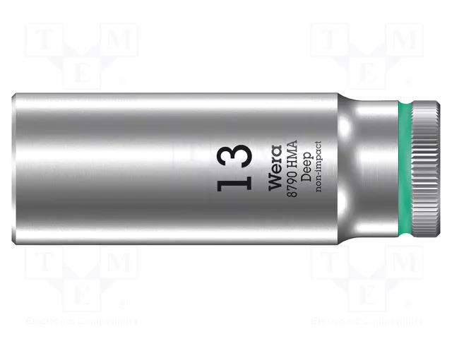 Socket; 6-angles,socket spanner; HEX 13mm; 3/8"; 8790 HMB Deep WERA WERA.05004535001
