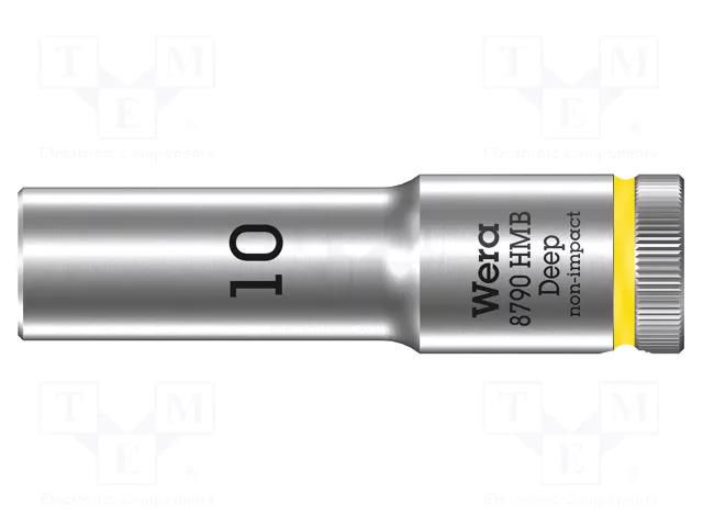Socket; 6-angles,socket spanner; HEX 10mm; 3/8"; 8790 HMB Deep WERA WERA.05004532001