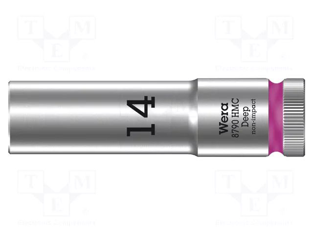 Socket; 6-angles,socket spanner; HEX 14mm; 1/2"; 8790 HMC Deep WERA WERA.05004554001