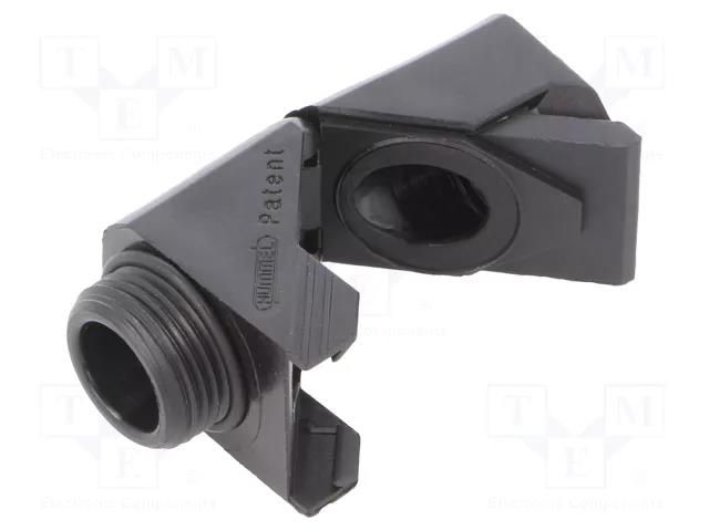 Connector; angular; PG11; PG11; IP68; polyamide; black; Snap Elbow HUMMEL HUMMEL-1315110111