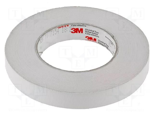 Tape: electrical insulating; W: 19mm; L: 55m; Thk: 0.177mm; white 3M 3M-27-19