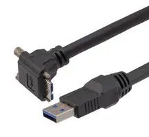 USB CABLE, 3.0 A PLUG-R/A MICRO B PLUG CAU3HFA-90DMBV-2M