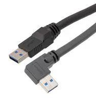USB CABLE, 3.0 A PLUG-R/A A PLUG, 6.6FT CAU3HFA-90RA-2M