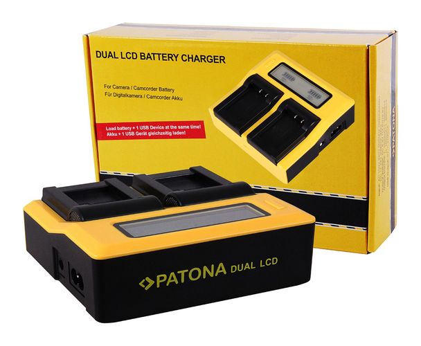 PATONA Dual LCD USB Charger for Olympus PSBLN1 PS-BLN1, PATONA 7649 4055655137614