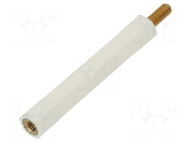 Insulating sleeve; Int.thread: M3; L: 40mm; UL94V-2; polyamide DREMEC TFM-M3X40/DR2183