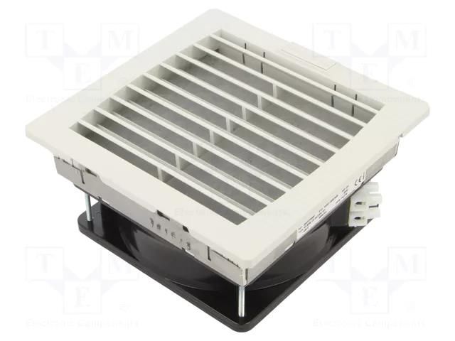 Fan: AC; axial; 230VAC; 70m3/h; 44dBA; IP54; 145x75x145mm; grey WEIDMÜLLER FF-EMC-22-54-GY