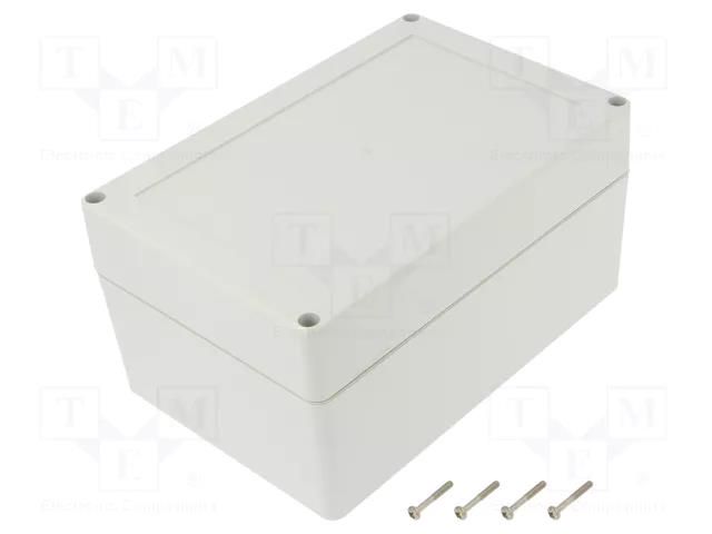 Enclosure: multipurpose; X: 120mm; Y: 180mm; Z: 90mm; ZP; light grey KRADEX ZP18012090SJ-PC