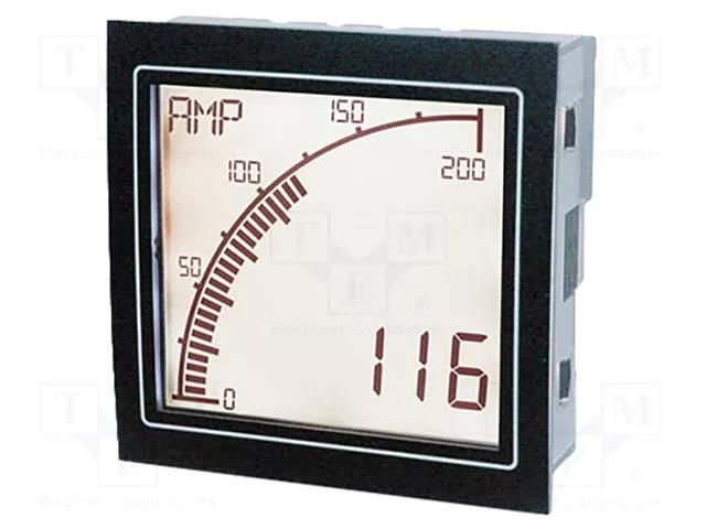 Ammeter; digital,mounting,programmable; I AC: 0÷5A,0A÷10kA1 TRUMETER APM-AMP-APO