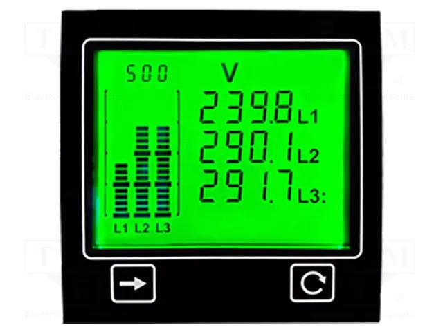Meter: power; digital,mounting,programmable; on panel; 4-digit TRUMETER APM-PWR-APO