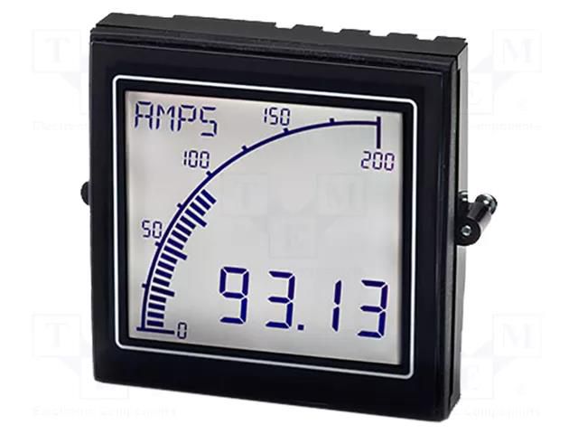 Ammeter; digital,mounting,programmable; on panel; LCD,positive TRUMETER APM-SHUNT-APO