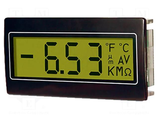 Meter: multifunction; digital,mounting; on panel; LCD; 3,5 digit TRUMETER DPM952-T