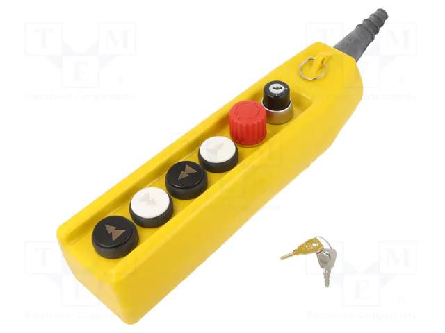 Control cassette; PKS-6; No.of butt: 6; mushroom,round,prominent SPAMEL PKS-6-W03
