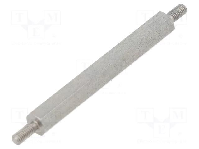 Screwed spacer sleeve; 40mm; Ext.thread: M2,5; hexagonal DREMEC TMM-M2.5X40/DR442
