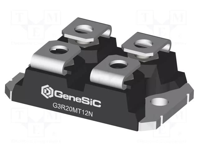 Module; single transistor; 1.2kV; 74A; SOT227B; screw; Idm: 240A GeneSiC SEMICONDUCTOR G3R20MT12N