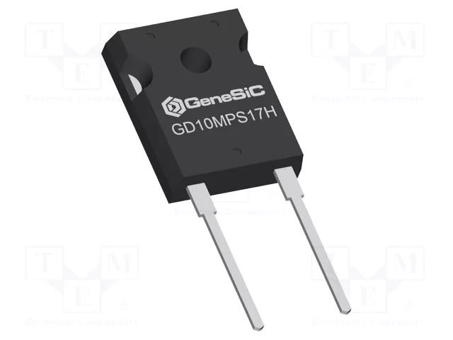 Diode: Schottky rectifying; SiC; THT; 1.7kV; 10A; TO247-2; tube GeneSiC SEMICONDUCTOR GD10MPS17H