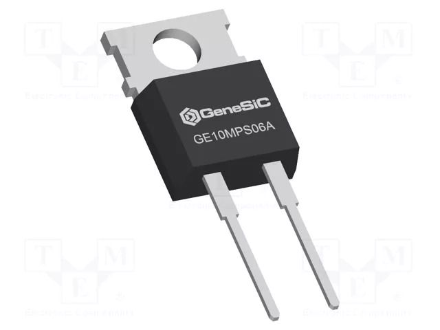 Diode: Schottky rectifying; SiC; THT; 650V; 10A; TO220-2; tube GeneSiC SEMICONDUCTOR GE10MPS06A