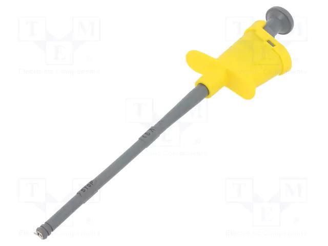 Clip-on probe; pincers type; 6A; yellow; Grip capac: max.4.5mm ELECTRO-PJP PJP6005-IEC-J