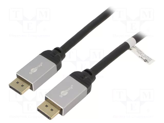 Cable; DisplayPort plug,both sides; PVC; DisplayPort 1.2; Len: 3m GOOBAY GOOBAY-PLUS-72188