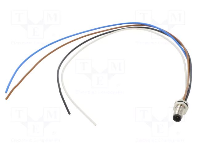 Connector: M5; socket; 707; male; PIN: 4; 60V; unshielded; 1A; IP67 BINDER 09-3111-86-04