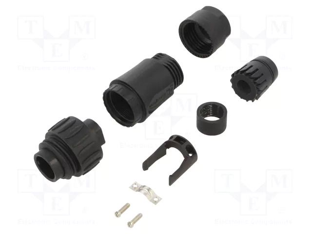 Connector: circular; plug; for cable; PIN: 7; male; w/o contacts AMPHENOL C01610H00601012
