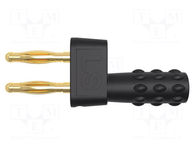 Connector: 2mm banana; stackable safety shunt; 12A; 33VAC; 70VDC SCHÜTZINGER KURZ5741MBAU-SW