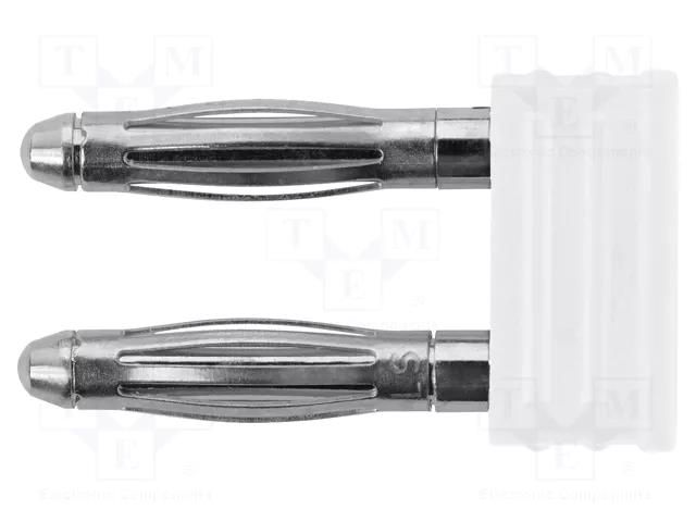 Connector: 2mm banana; stackable safety shunt; 12A; 30VAC; 60VDC SCHÜTZINGER KURZ6730IGNI-WS