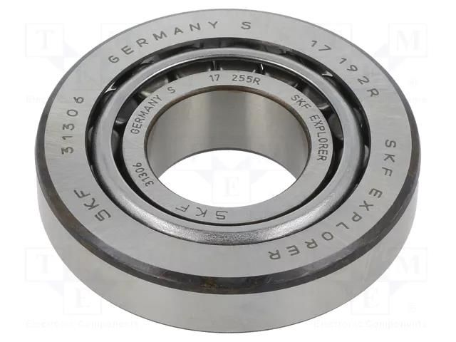 Bearing: tapered roller; Øint: 30mm; Øout: 72mm; W: 20.75mm SKF SKF31306