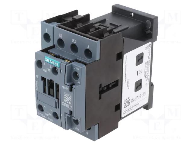Contactor: 4-pole; NC x2 + NO x2; Auxiliary contacts: NO + NC SIEMENS 3RT2526-1AP00