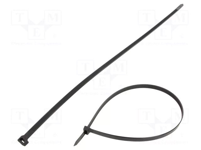 Cable tie; L: 650mm; W: 12.5mm; black; polyamide; 1112N; Ømax: 190mm FIX&FASTEN FIX-S-12.5X650/BK
