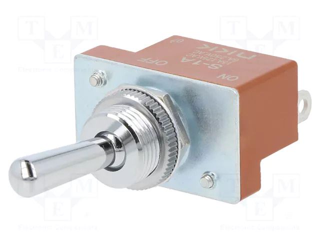 Switch: toggle; Pos: 2; SPST; ON-OFF; 15A/250VAC; 15A/30VDC; S NKK SWITCHES S1A-NKK